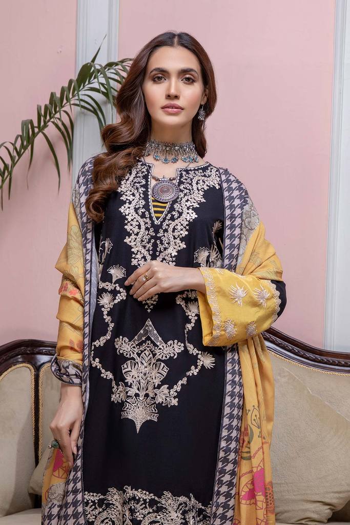 CMW - 01 | Charizma | Unstitched Embroidered Acro Marina With Wool Shawl Collection 2021