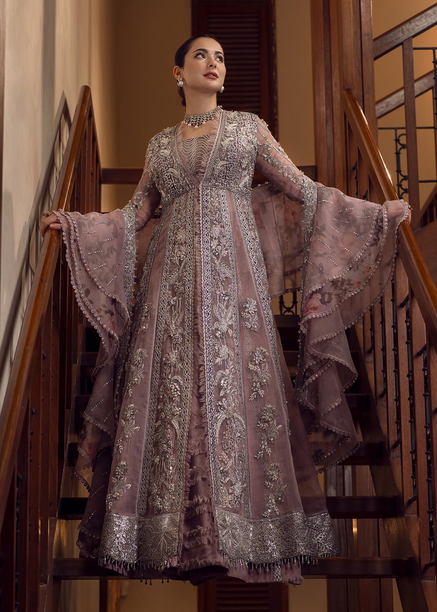 A Cutwork Affair | Crimson By Saira Shakira | Aik Jhalak Wedding Collection 2022