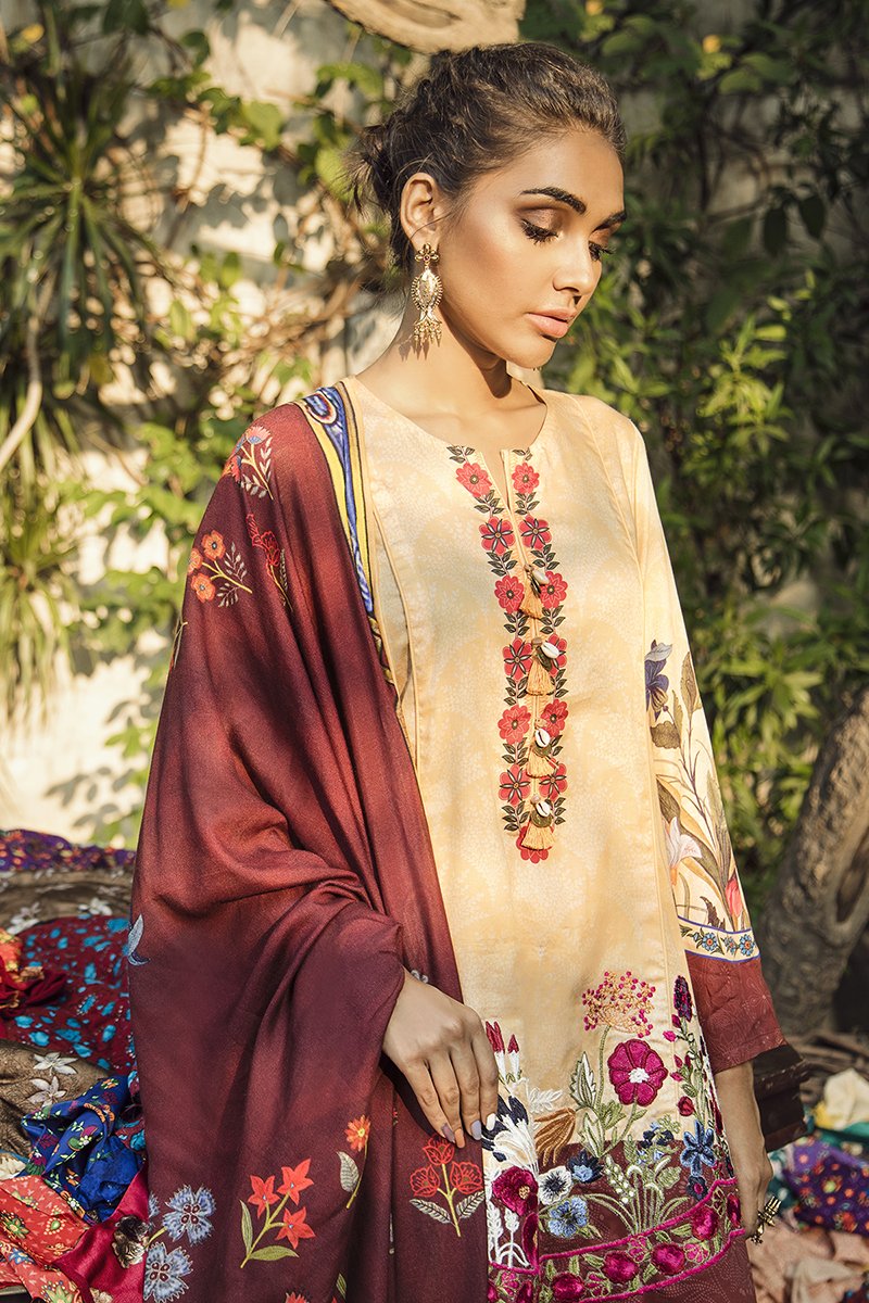 CARDINAL CHERRY (CROSS STITCH - AANGAN COTTON SATIN'19)