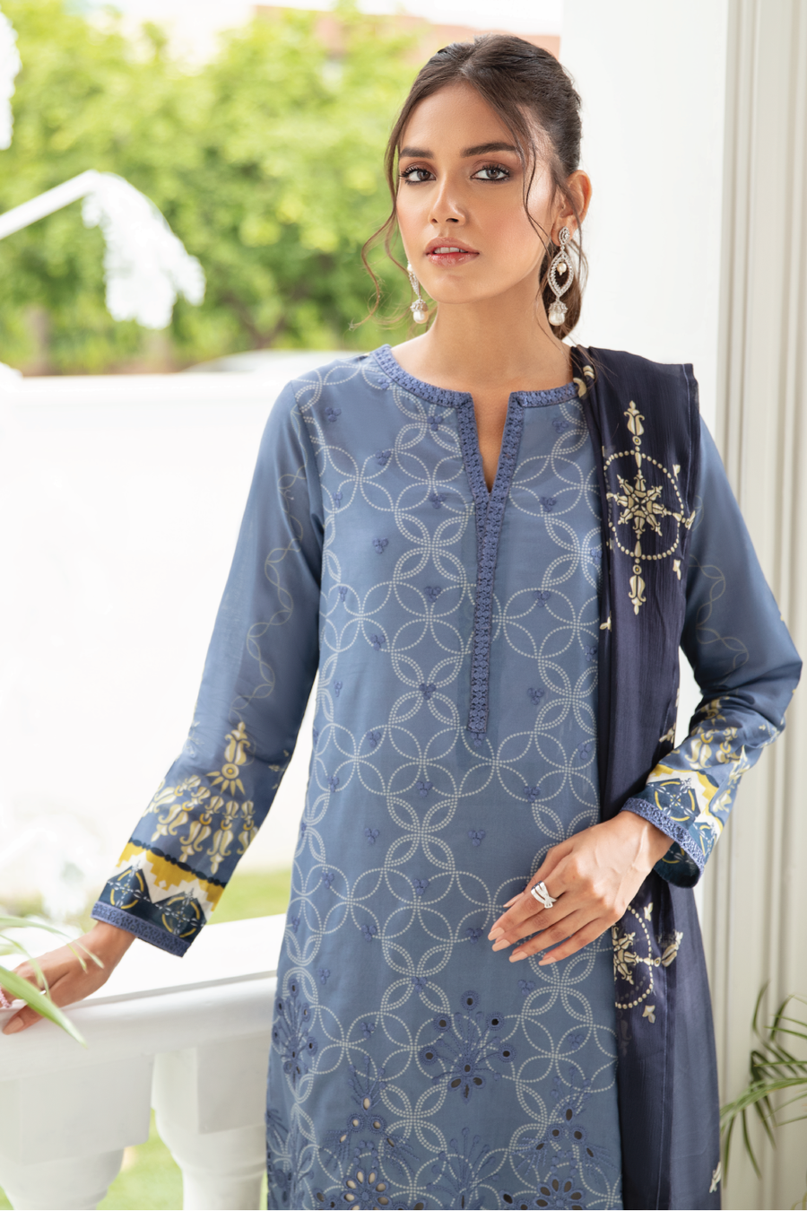 EL-07 Deep Blue (3PC) | Iznik | Festive Eid Edition'21