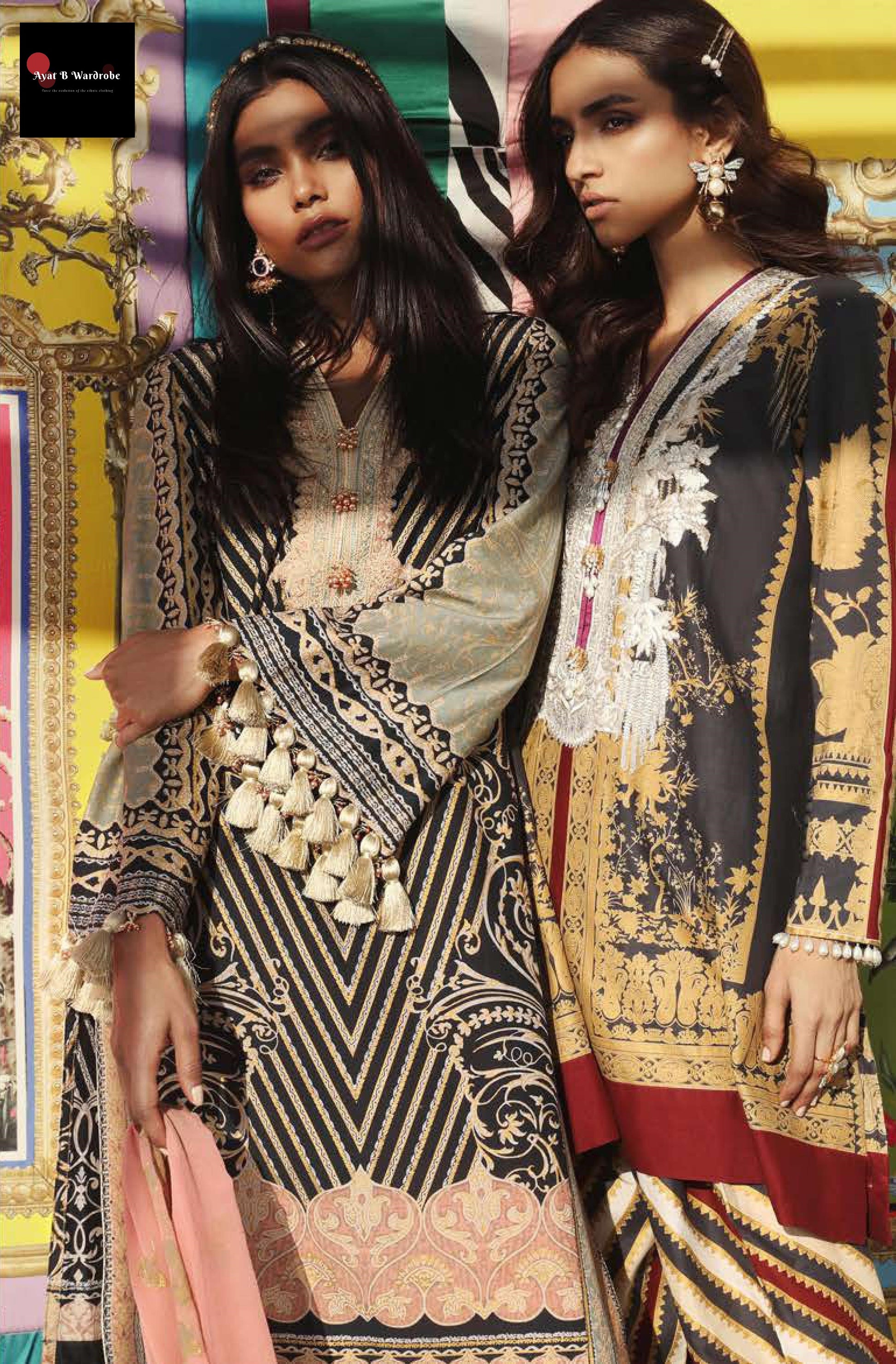 04 B (3 Pcs) | Sana Safinaz | Muzlin Spring/Summer Vol. 1 Collection 2020