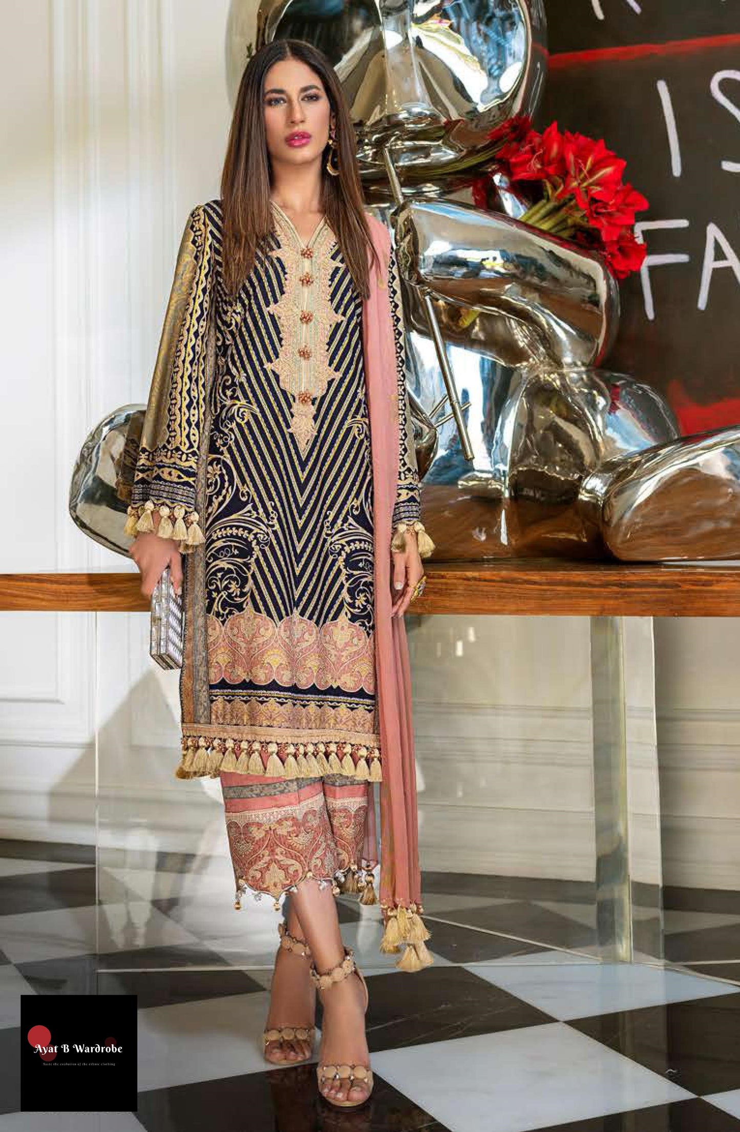 03 B (3 Pcs) | Sana Safinaz | Muzlin Spring/Summer Vol. 1 Collection 2020