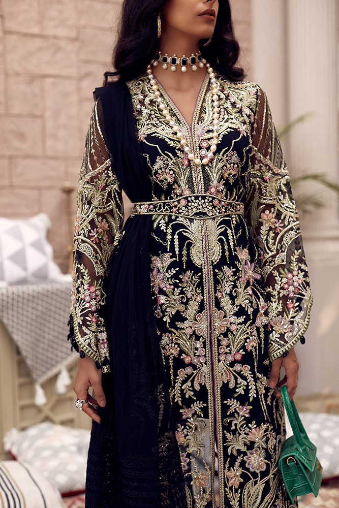 Ebony Crush (Unsticthed) | Suffuse by Sana Yasir | Freesia Luxury Edition