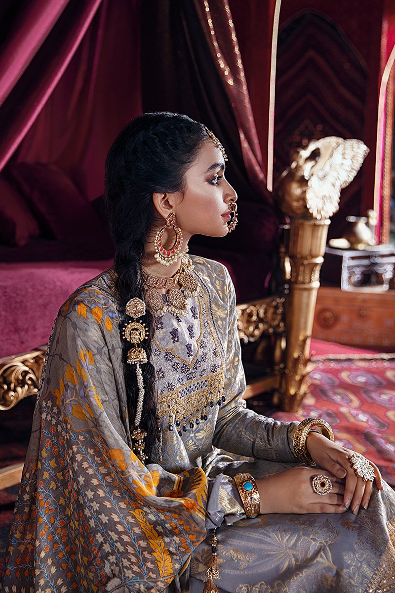 Nau Roz-A | Cross Stitch | Razia Sultan | Unstitched Luxury Eid Collection'20