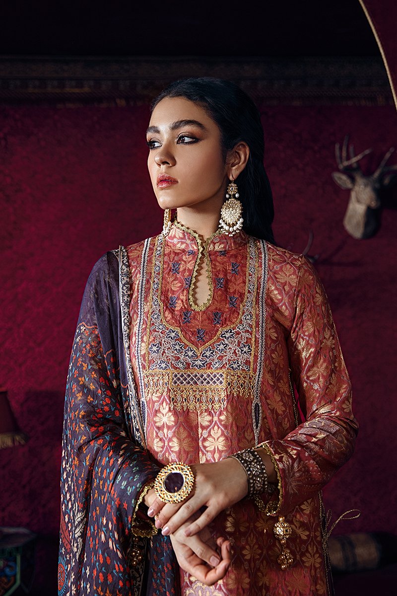 Nau Roz-B | Cross Stitch | Razia Sultan | Unstitched Luxury Eid Collection'20