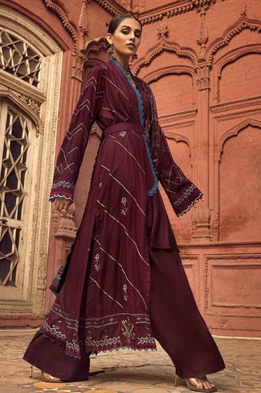 3PC Unstitched Twill Linen Suit LT-22002 | Gulahmed | Winter Collection 2022