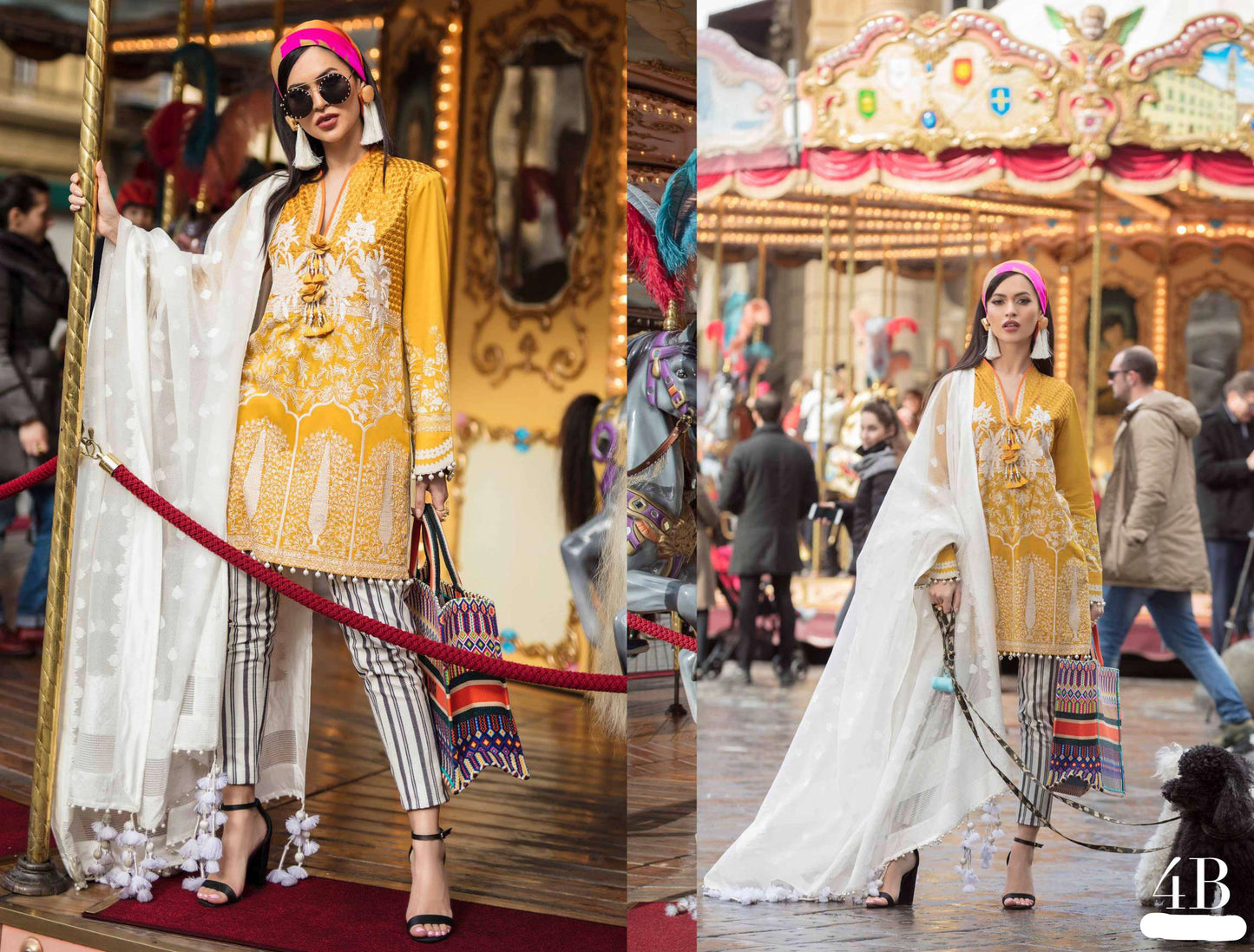 Zafferano 4-B (3Pc) Sana Safinaz Luxury Lawn