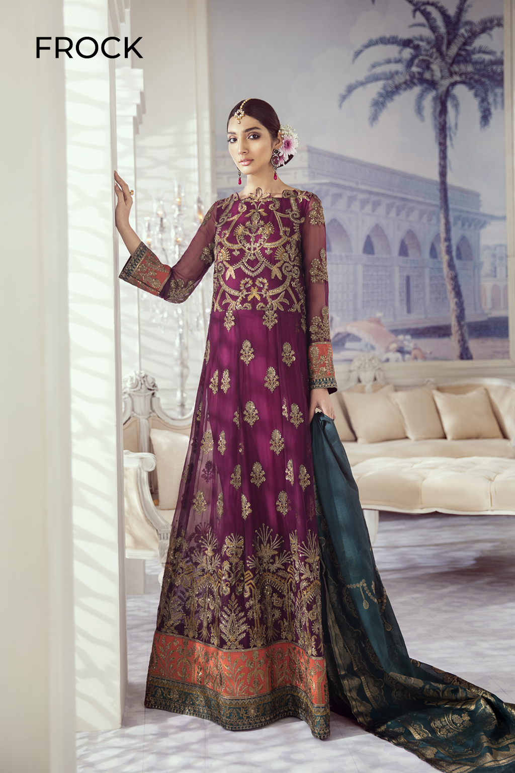 ID-05 Vivid Meadow (3PC) | Iznik | Imperial Dreams | Embroidered Chiffon