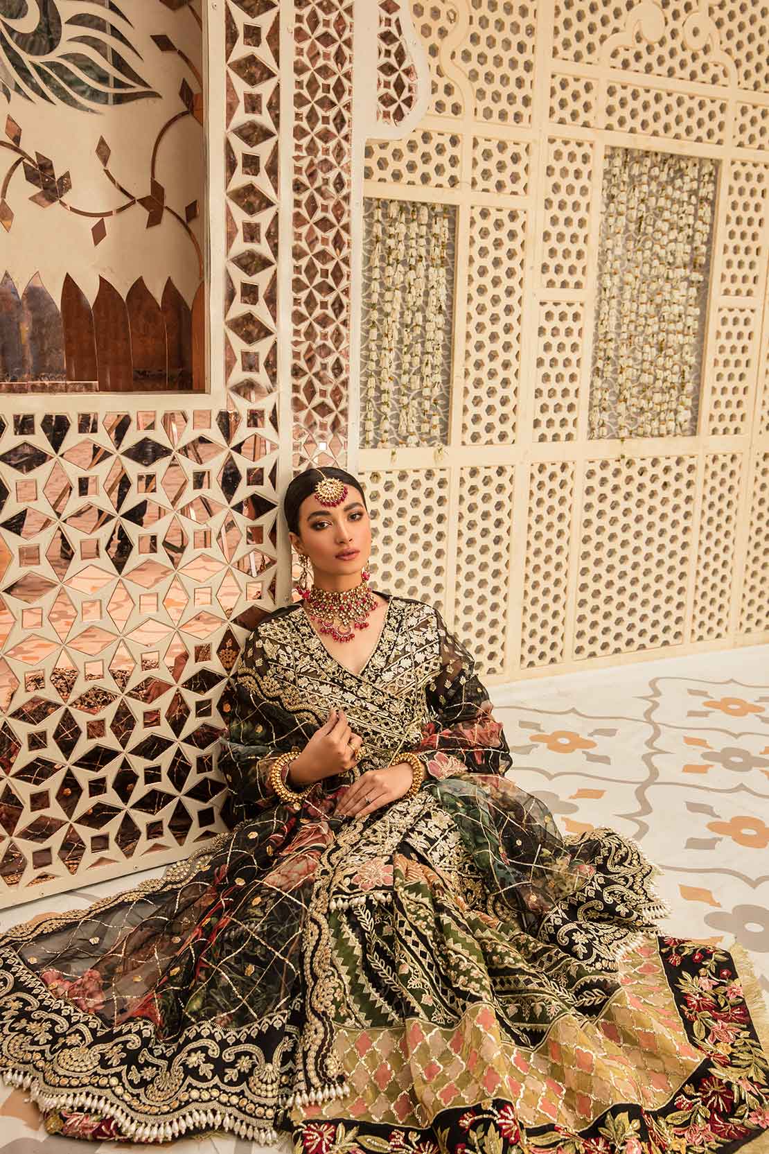 A Cutwork Affair - Onyx - 5B | Crimson X Saira Shakira | Wedding Collection 2022