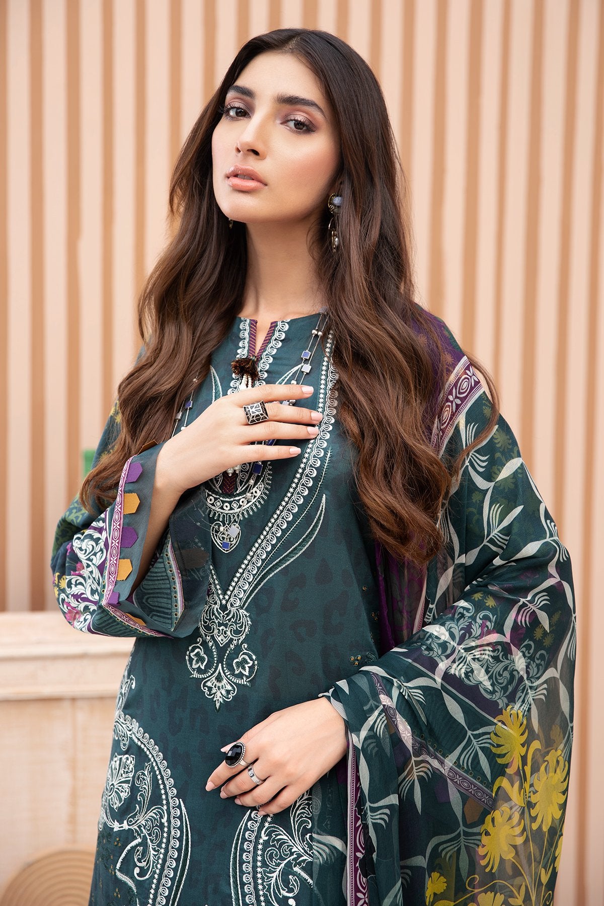 Fareesa | Design-02 | Jazmin | Iris Vol II'20