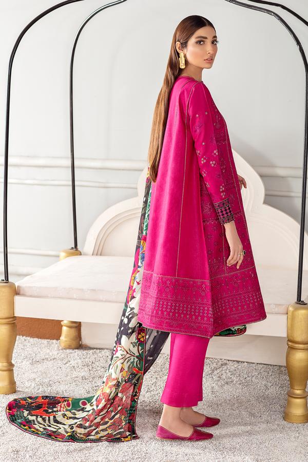 Jinan | Baroque | Fuchsia Lawn Collection | 2021