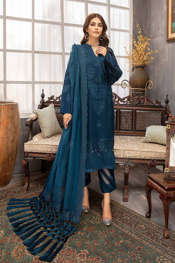 CKR-002 | Charizma | Unstitched Embroidered Viscose Karandi Collection'21