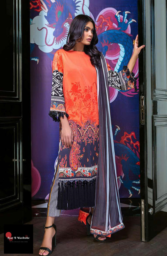 04 A (3 Pcs) | Sana Safinaz | Muzlin Spring/Summer Vol. 1 Collection 2020