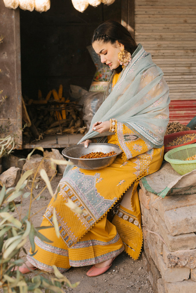 SS - 12 - FEARIE | Qalamkar | Mirahil Luxury Lawn 2022