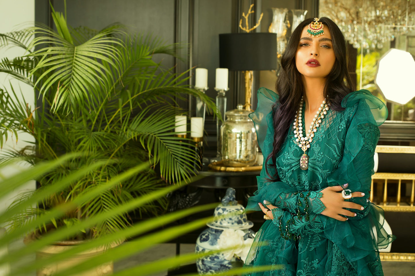 MHC-04 | Mina Hassan | Regalia Textile | Embroidered Chiffon Collection