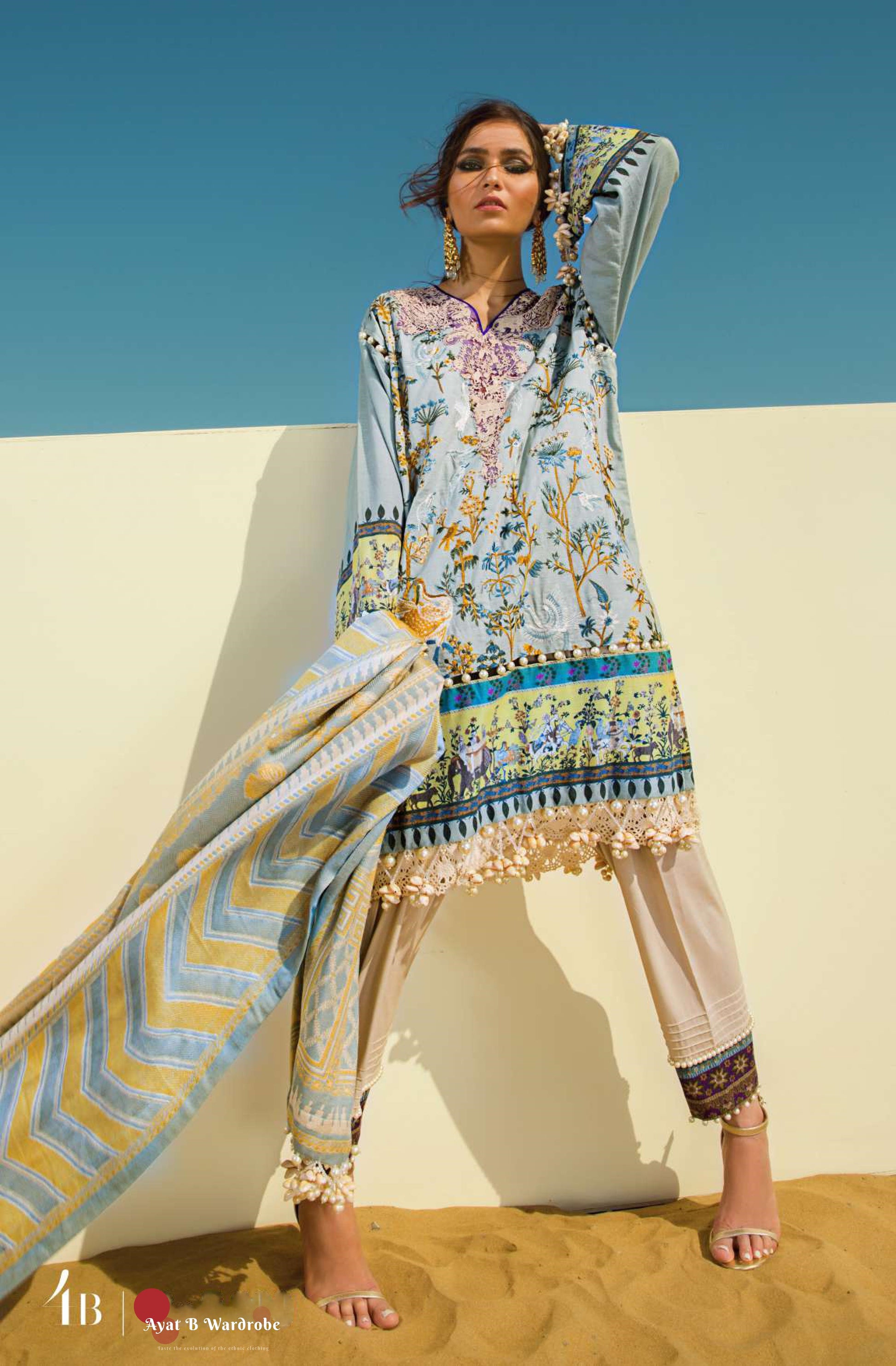 04 - B (Sana Safinaz Winter Shawl'19)