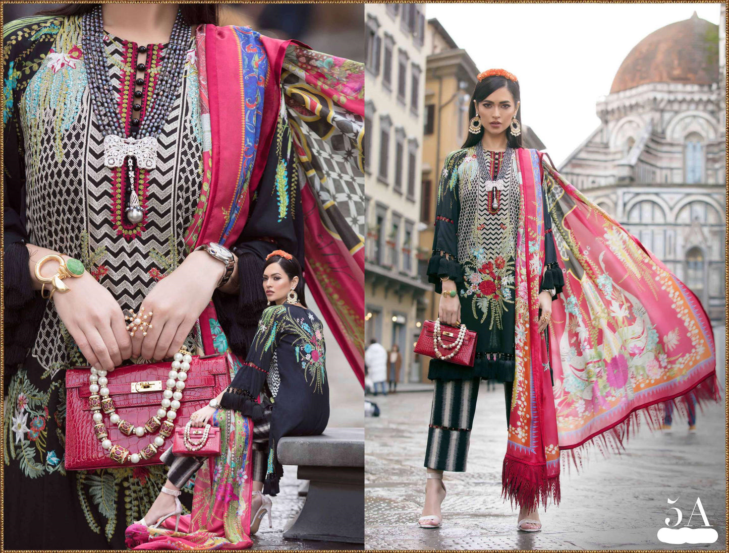 Finestra 5-A (3Pc) Sana Safinaz Luxury Lawn