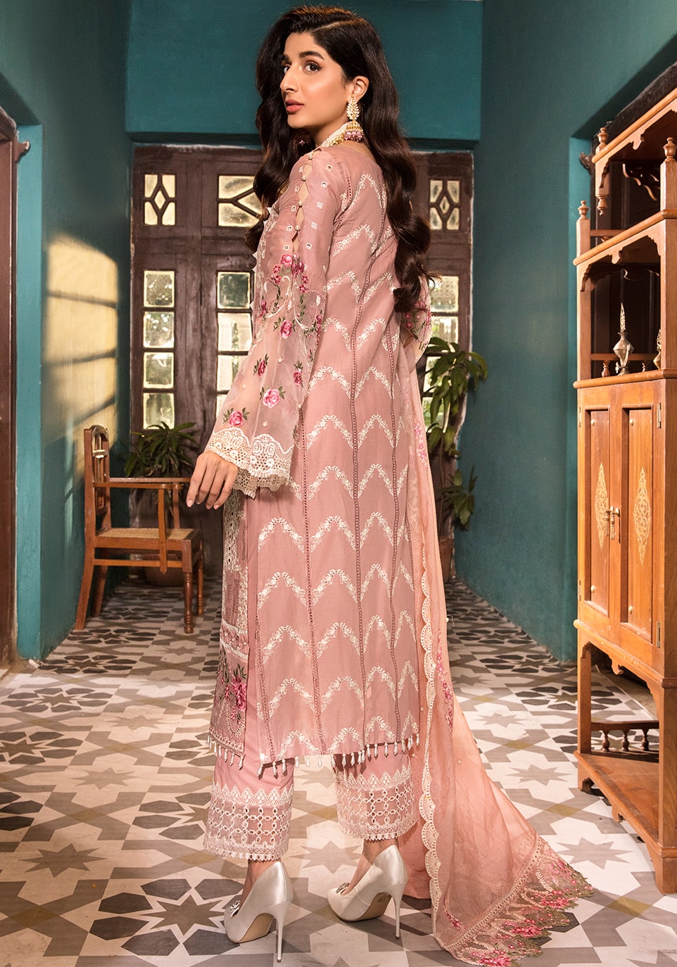 EFC3A - My Pink | Elaf | Festive Chikankari 2022