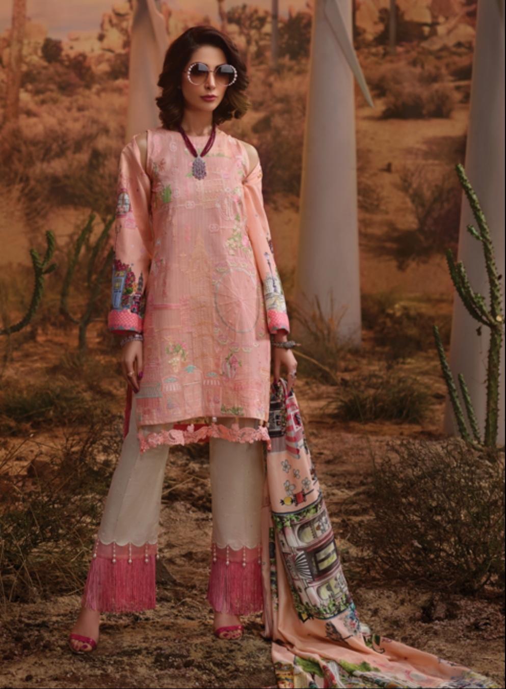 5009A (3 Piece Lawn) Rang Rasiya