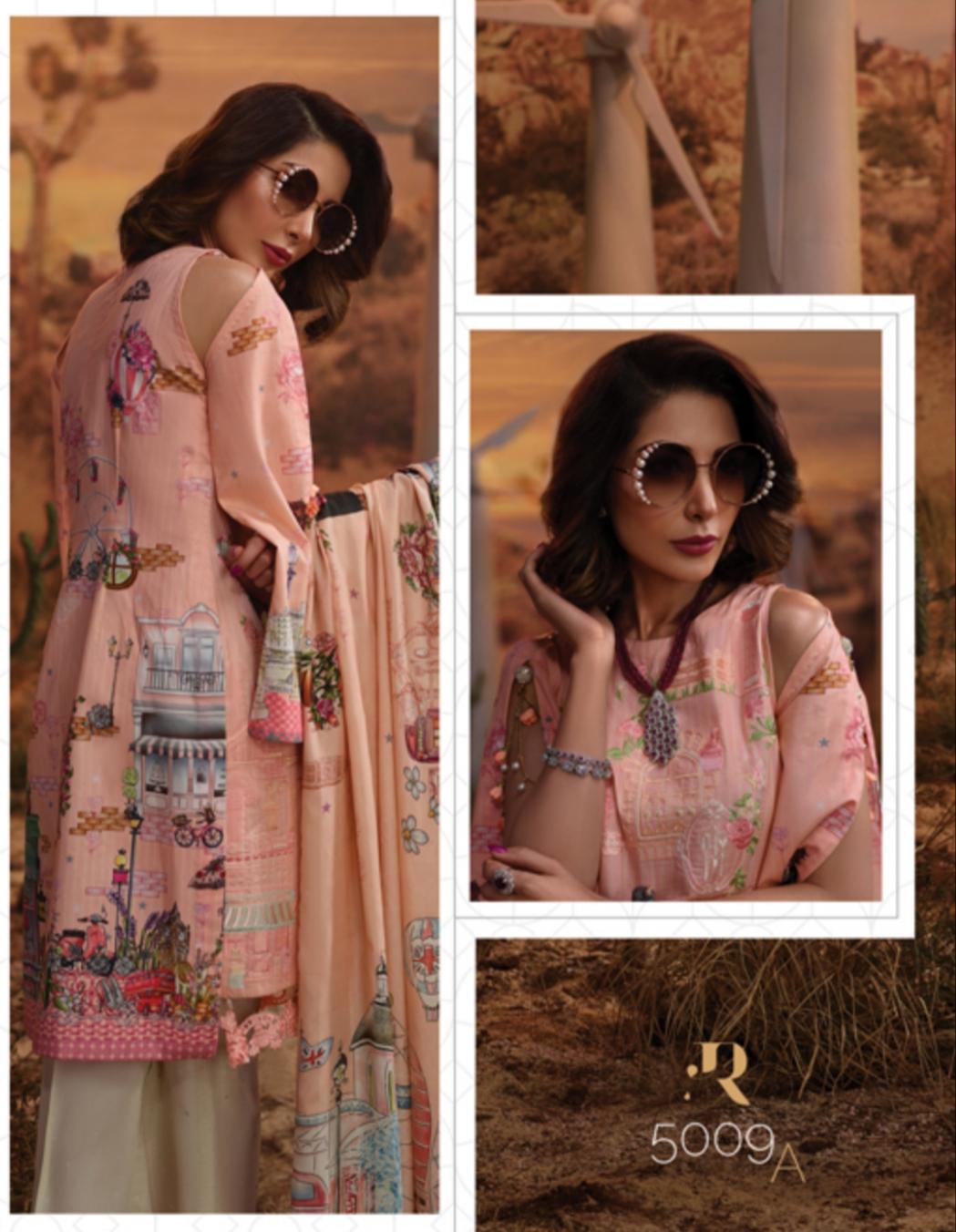 5009A (3 Piece Lawn) Rang Rasiya