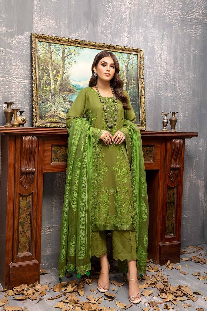 CKR-010 | Charizma | Unstitched Embroidered Viscose Karandi Collection'21