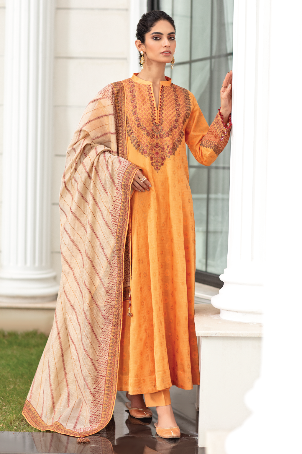 EL-11 Striking Orange (3PC) | Iznik | Festive Eid Edition'21