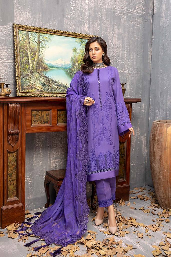 CKR-009 | Charizma | Unstitched Embroidered Viscose Karandi Collection'21