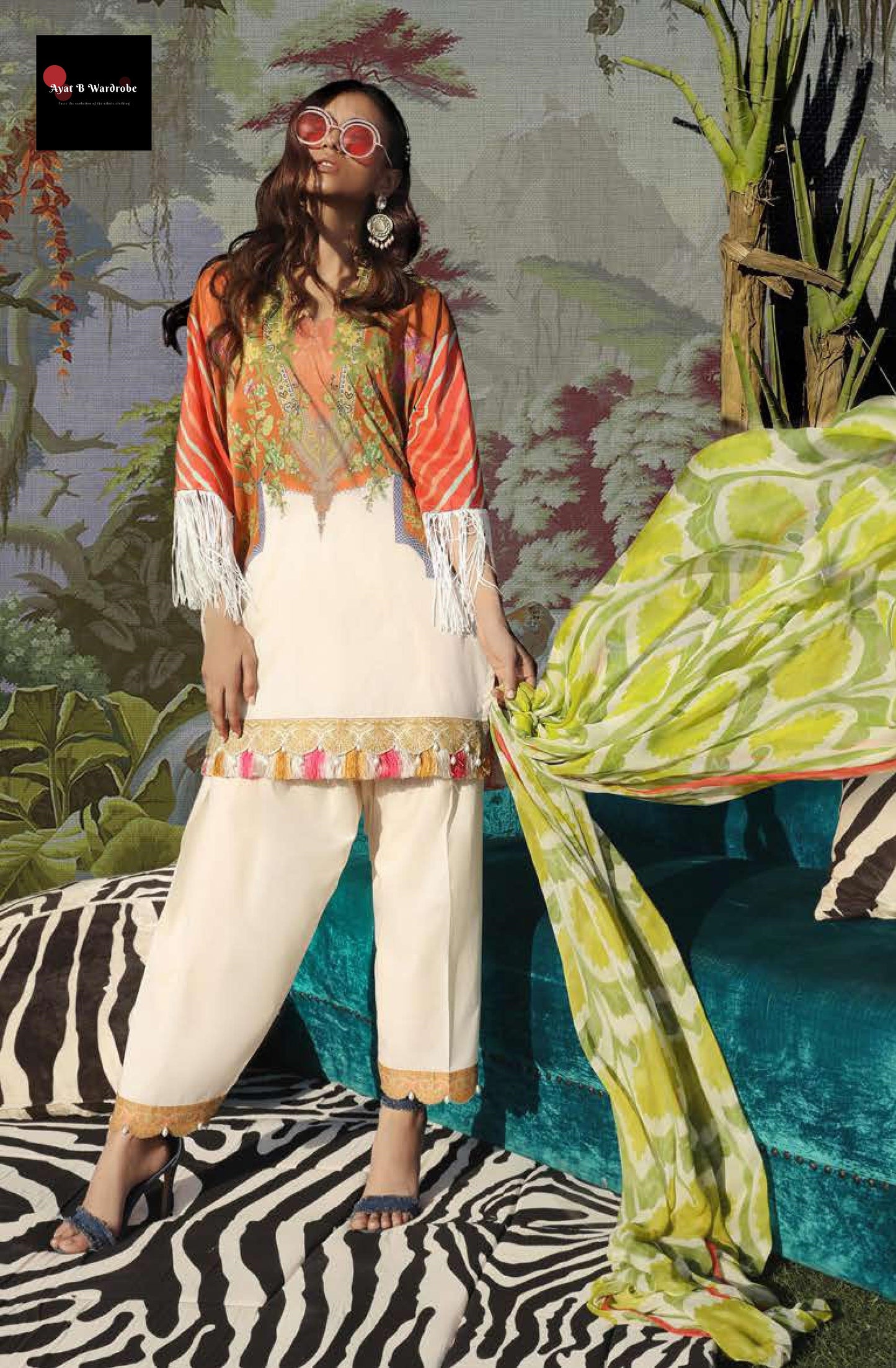 05 B (2 Pcs) | Sana Safinaz | Muzlin Spring/Summer Vol. 1 Collection 2020