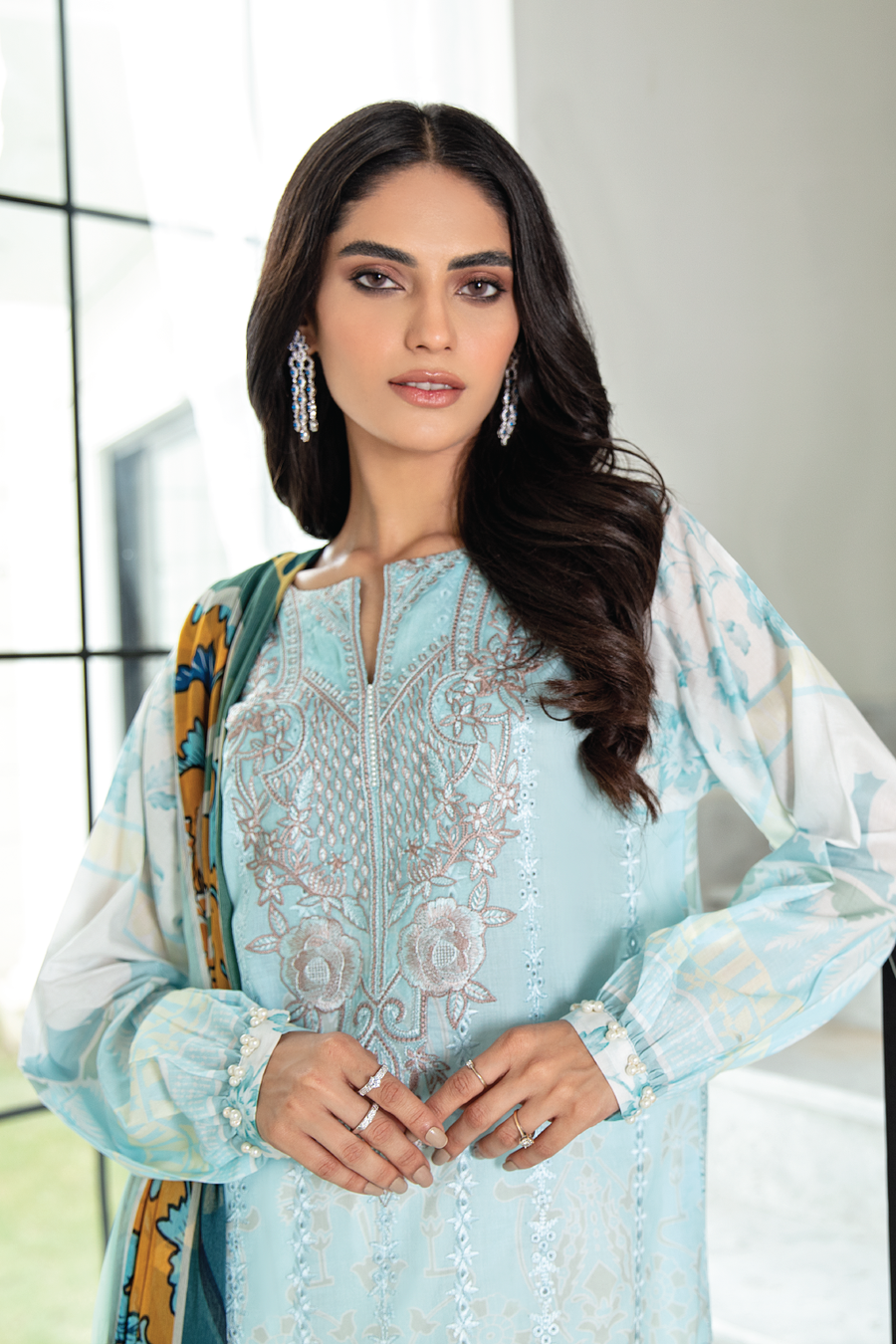 EL-03 Ice Blue (3PC) | Iznik | Festive Eid Edition'21