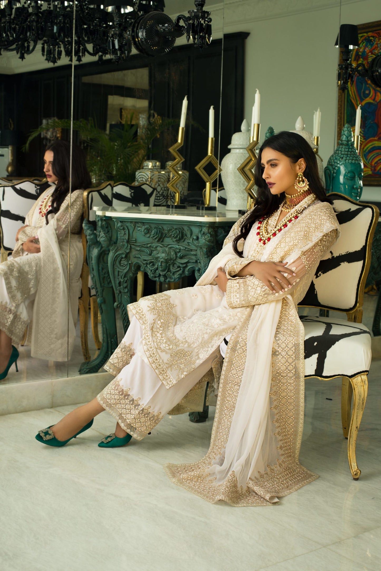 MHC-05 | Mina Hassan | Regalia Textile | Embroidered Chiffon Collection