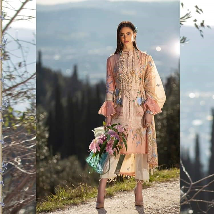 Pesca 6-A (3Pc) Sana Safinaz Luxury Lawn