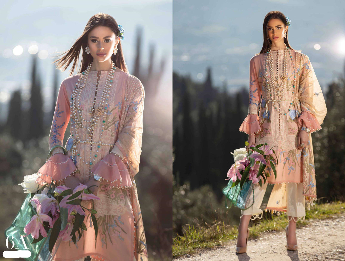 Pesca 6-A (3Pc) Sana Safinaz Luxury Lawn