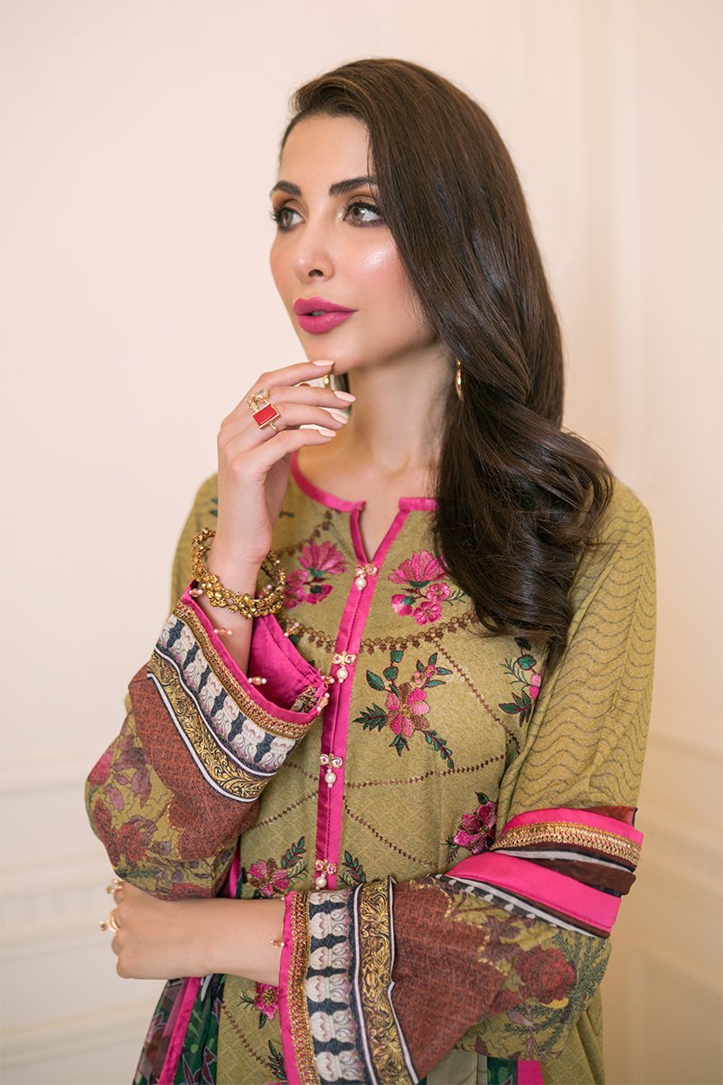 D 614 (Unstitched) |  Rang Rasiya | Florence Printed Krandi Collection 2020