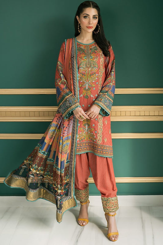 D 618 (Unstitched) |  Rang Rasiya | Florence Printed Krandi Collection 2020