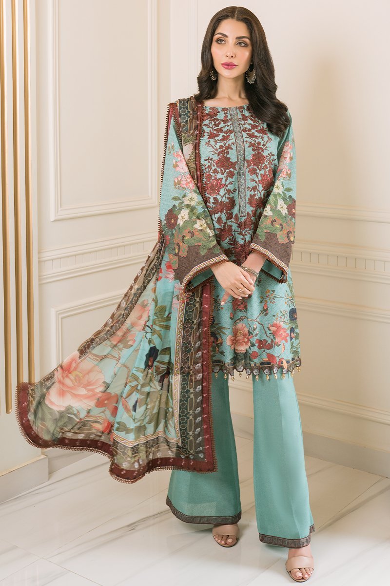 D 619 (Unstitched) | Rang Rasiya | Florence Printed Krandi Collection 2020