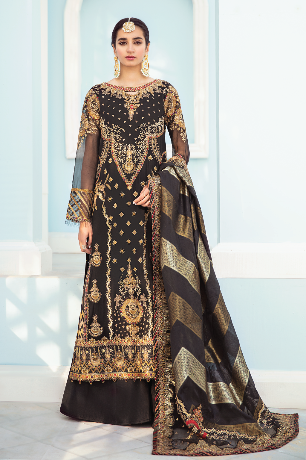 ICC-03 Nightfall - 3PC | Iznik | Celestial Luxury Chiffon