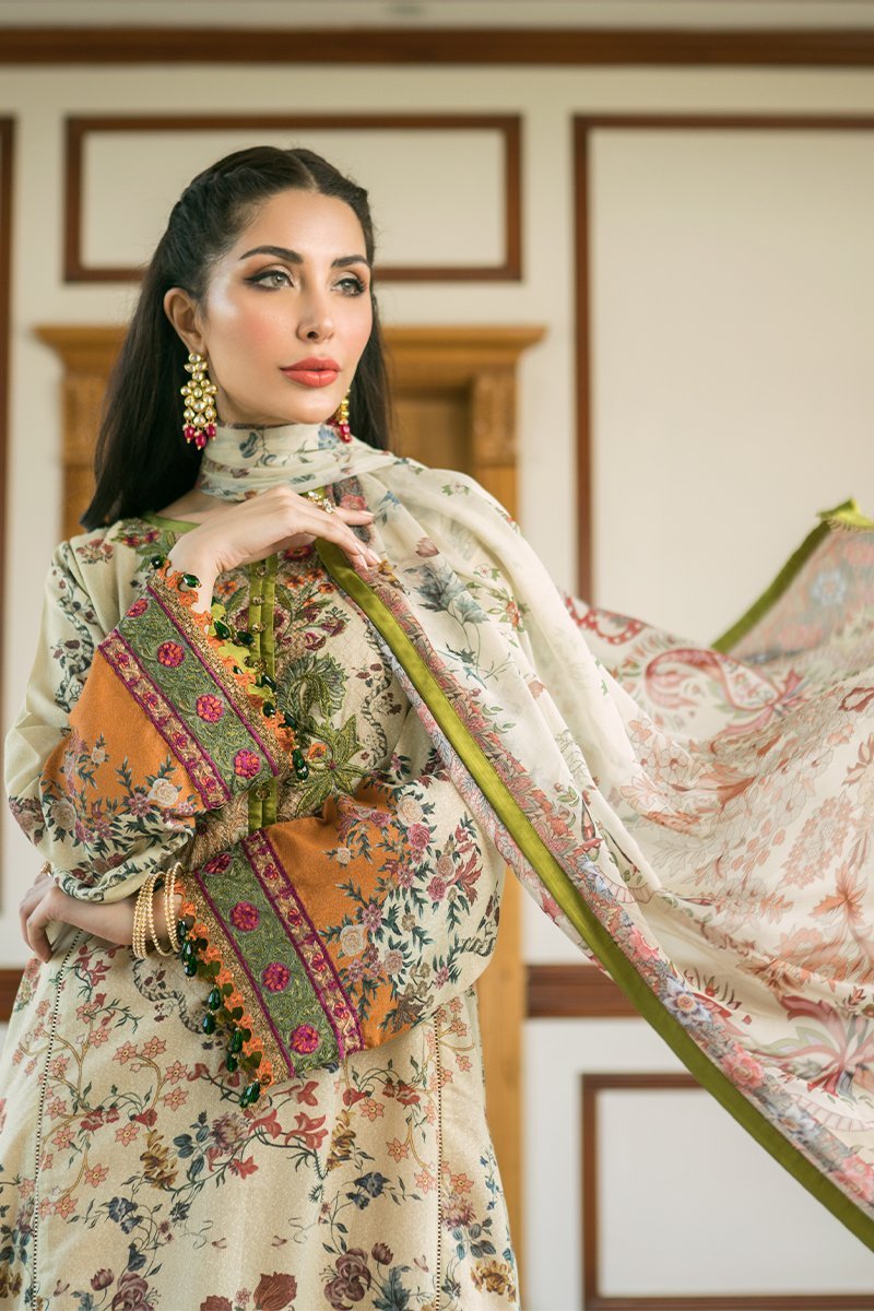 D 621 (Unstitched) |  Rang Rasiya | Florence Printed Krandi Collection 2020