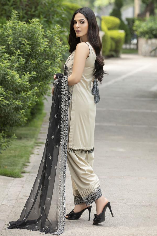 2593-Chrome-White | Motifz | Unstitched | Embroidered Eid Premium Lawn 20