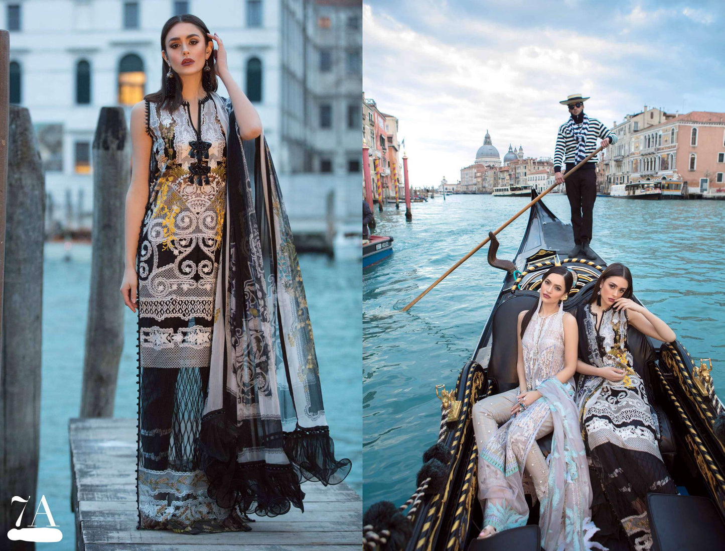 Venezia 7-A (3Pc) Sana Safinaz Luxury Lawn