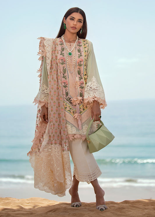 Eclectic Breeze - 4A - Sorbet Pink | Crimson × Saira Shakira | Luxury Lawn Collection 2022