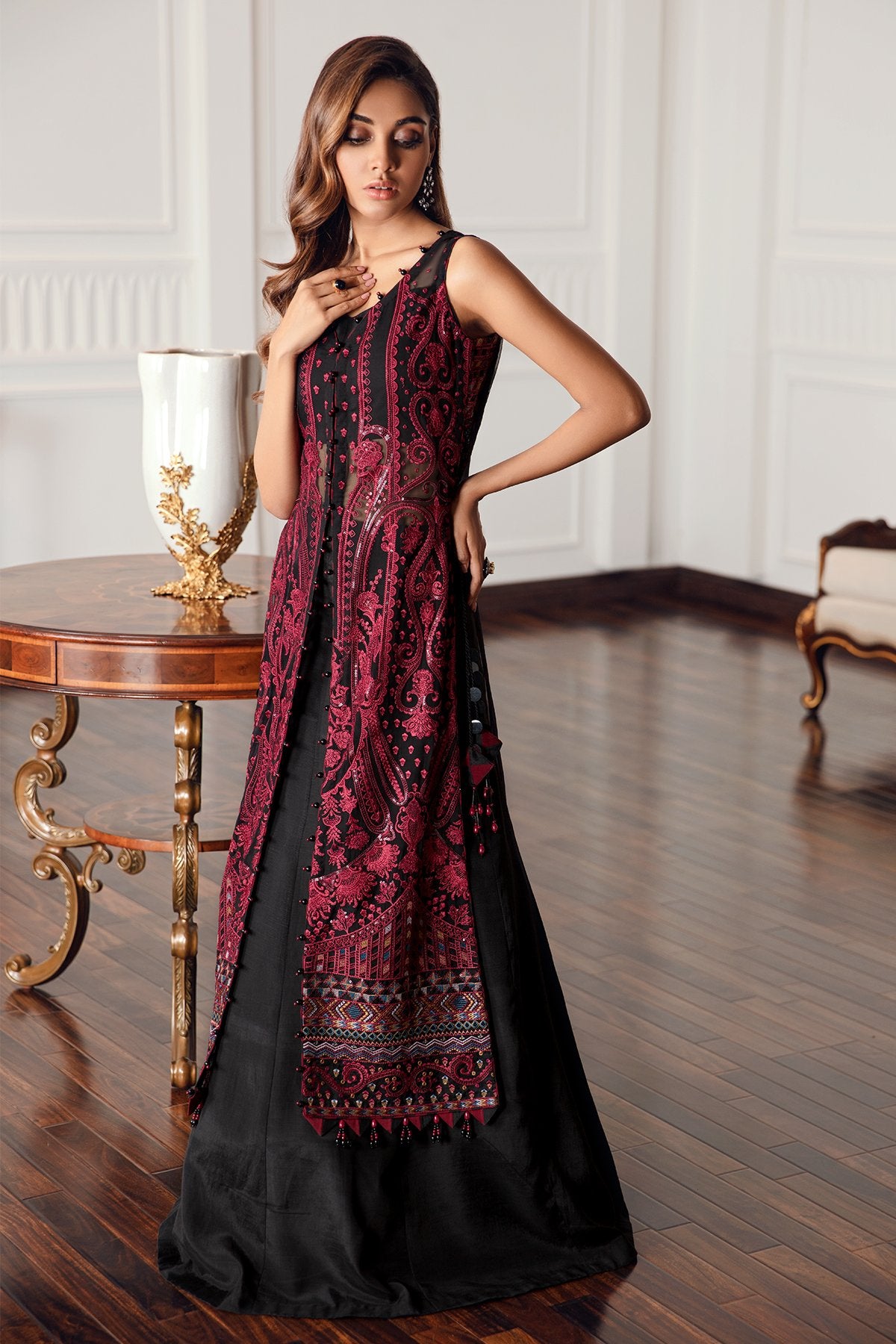 Black Rococo B | Jazmin | Eid Festive Chiffon 21