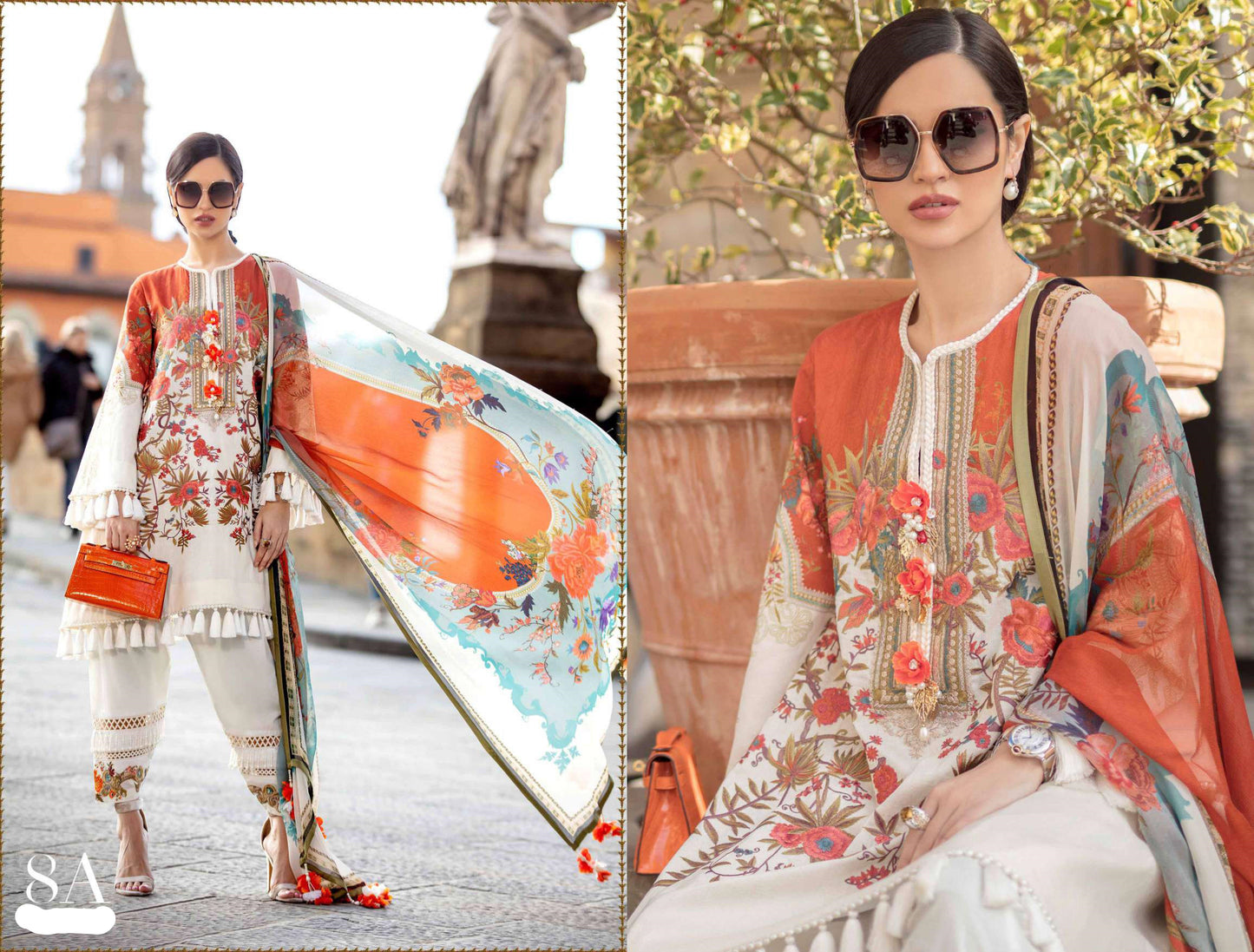 Arancia 8-A (3Pc) Sana Safinaz Luxury Lawn