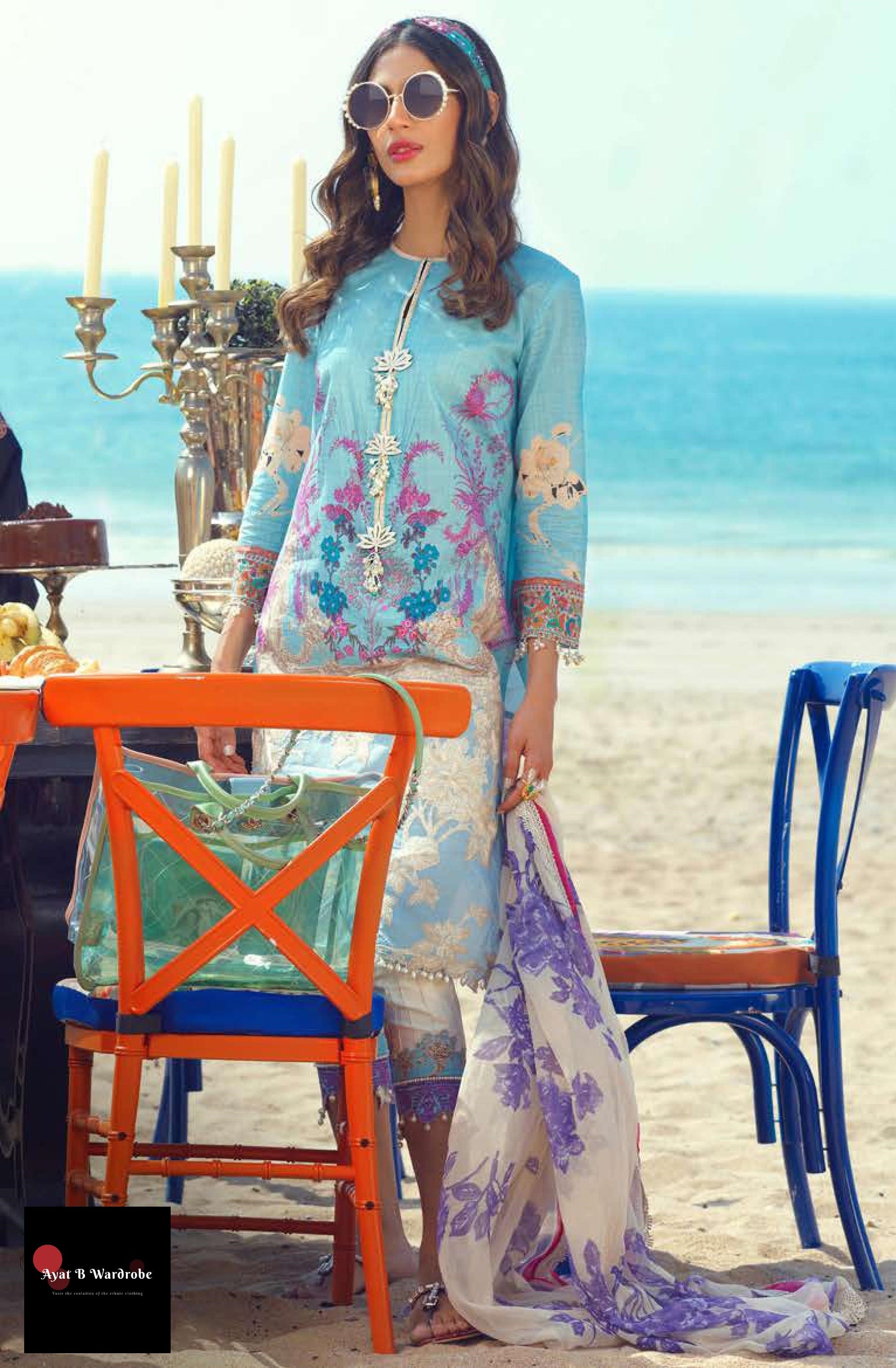 08 A (2 Pcs) | Sana Safinaz | Muzlin Spring/Summer Vol. 1 Collection 2020