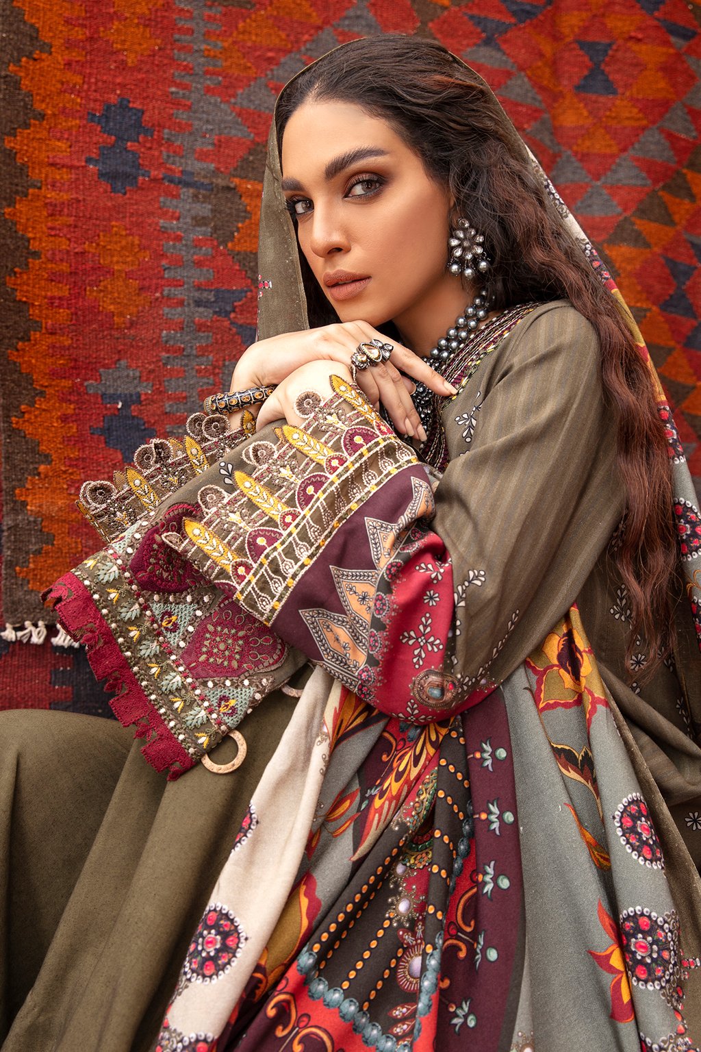 IW20-11 Niki (3PC) | Iznik | Zarsha | Winter Collection'20