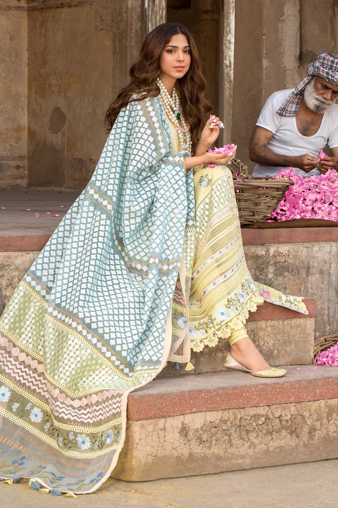 D9-B | A Sunny Afternoon - Lemon | Crimson by Saira Shakira | Luxury Lawn Collection