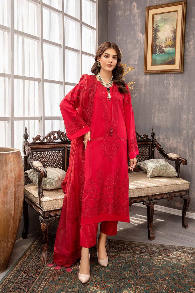 CKR-011 | Charizma | Unstitched Embroidered Viscose Karandi Collection'21