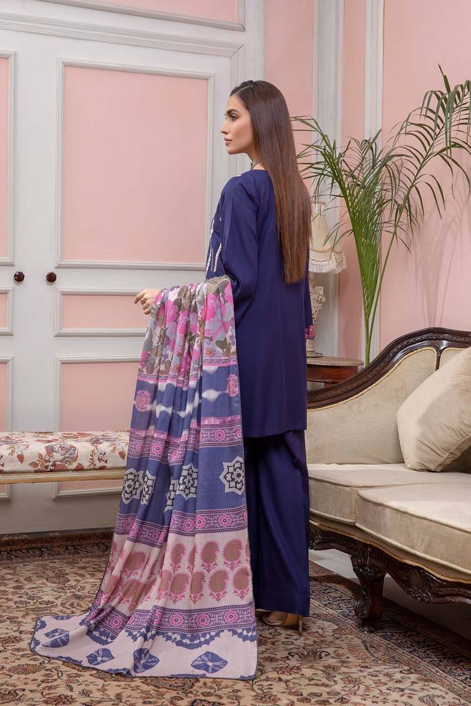 CMW - 04 | Charizma | Unstitched Embroidered Acro Marina With Wool Shawl Collection 2021