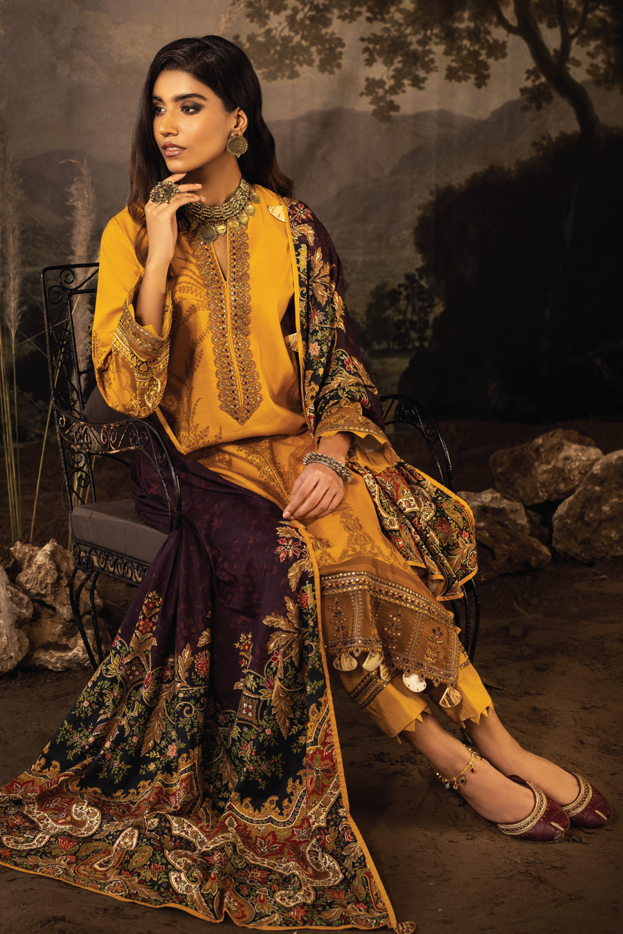 ILC 06 THORAYA - 3PC | Iznik | Zarafshan Linen Collection 2021