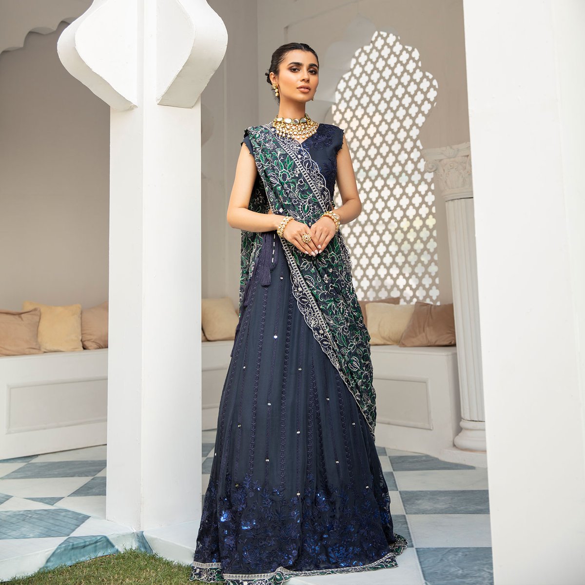 NL-16 | Nureh Mor Bagh Chiffon Collection | 2020