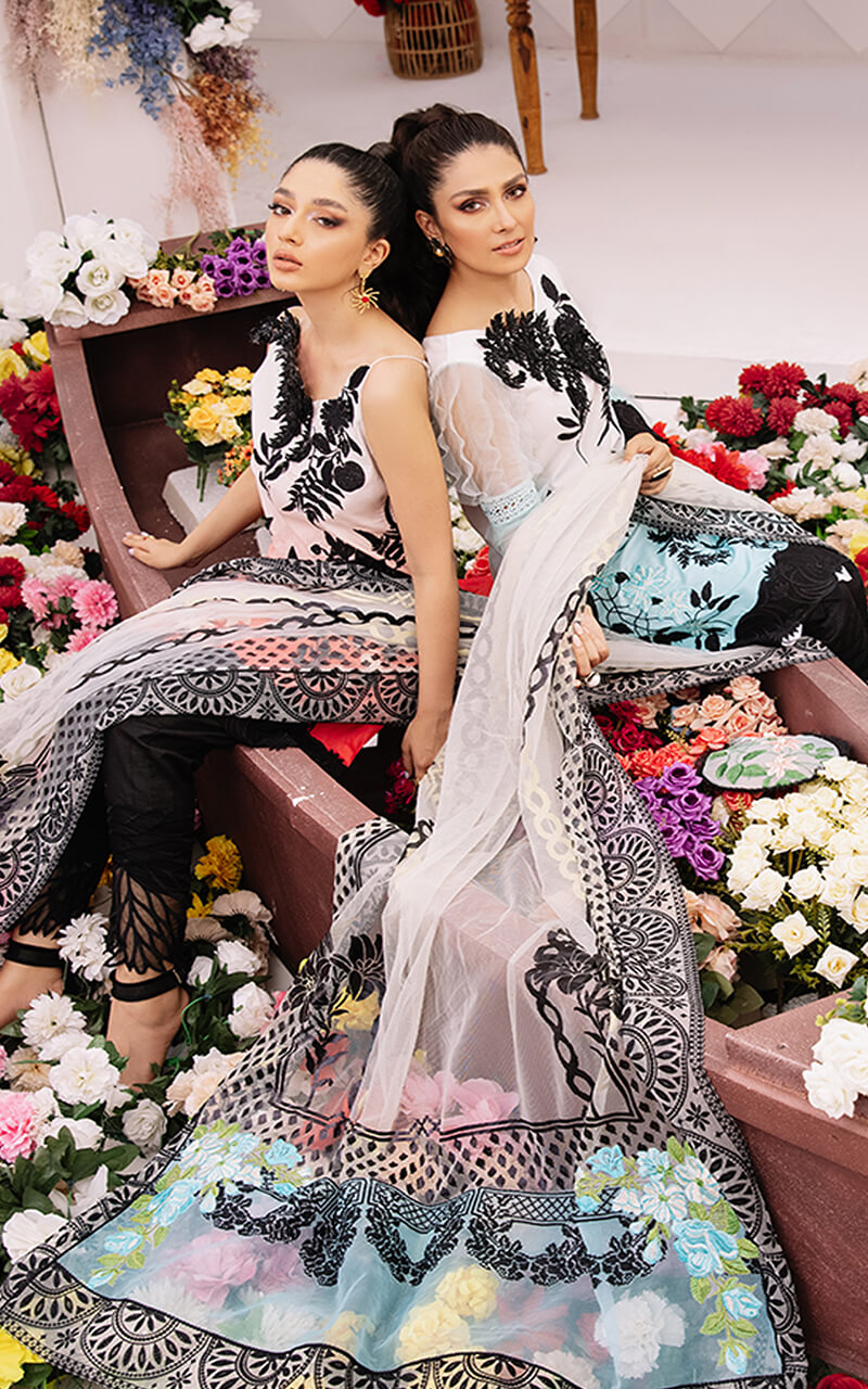 ZINNIA AR-5B | Asifa & Nabeel | Ariana | Luxury Lawn Eid Edit'21